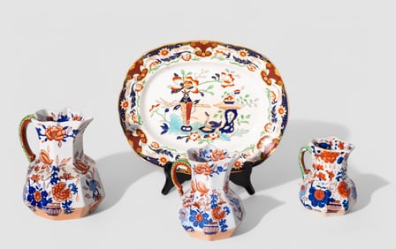 Assembled Mason's "Imari Pattern" Stoneware Grouping
