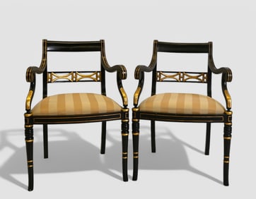Baker Furniture Co (Attribution) Arm Chairs
