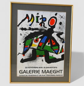 Joan Miro (1893-1983, France, Spain) Galerie Maeght Exhibition Poster