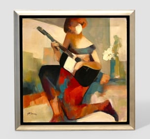 Gholam Ynessi (20th Century, Iran) Oil