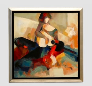 Gholam Ynessi (20th Century, Iran) Oil