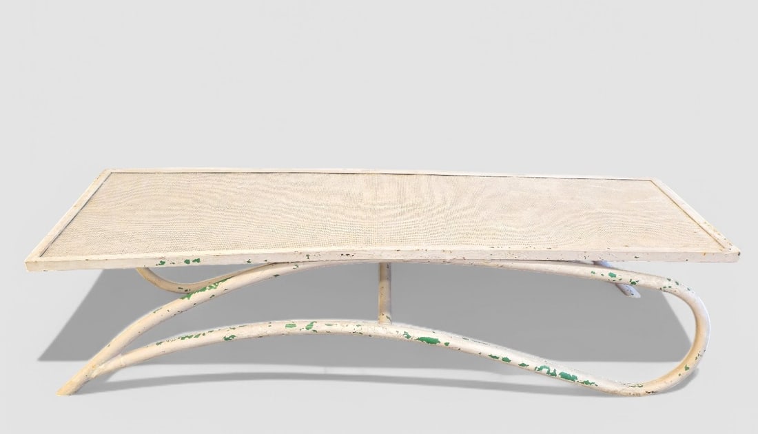 Industrial Mesh Sculptural Bench (1 of 7)