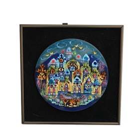 Agi Vardi (1933-1990) Enamel Plaque