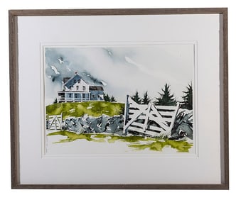 Jim Mahanes (20th Century) Watercolor (KY)