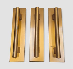 Mid Century Architectural Bronze Door Handles