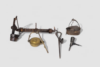 Assembled Primitive Antique Oil lantern plus