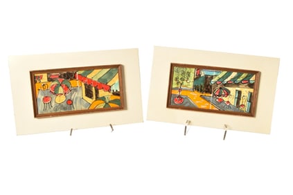 Harris Strong Tiles of Bistro Scenes