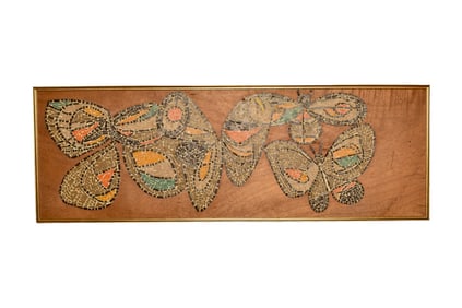 MCM Mosaic Butterfly Wall Plaque