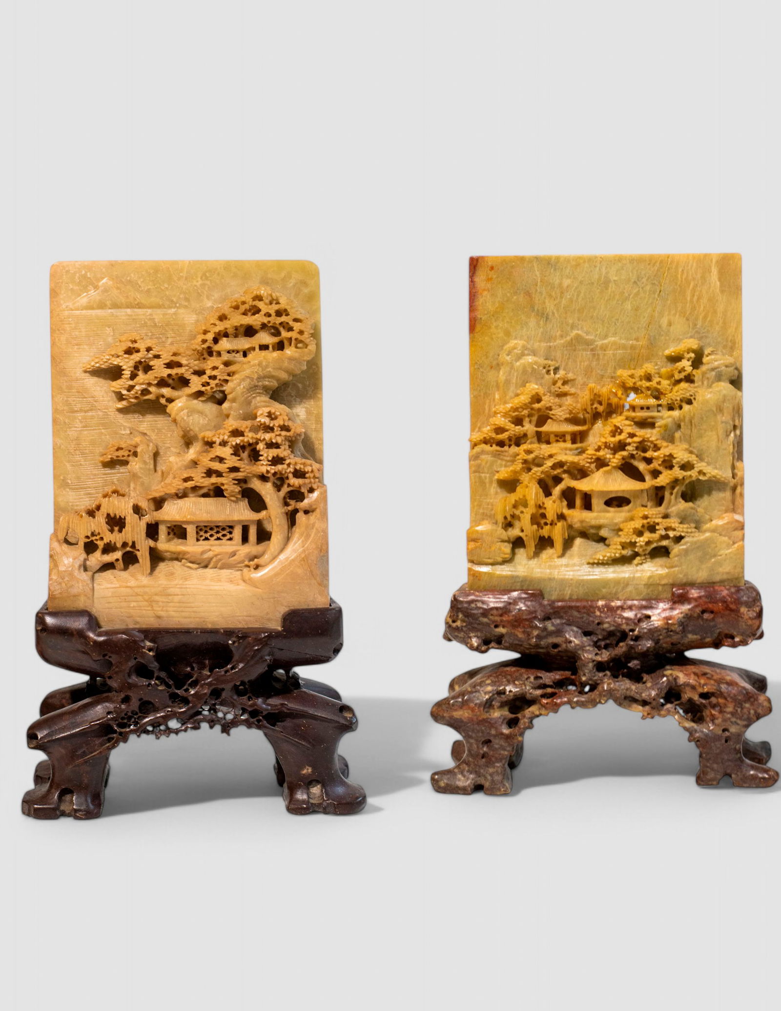 Chinese Carved Jade Plaques Late Qing Dynasty (1 of 5)