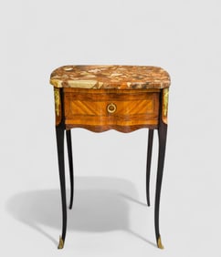 French Louis XV Marble Top Stand