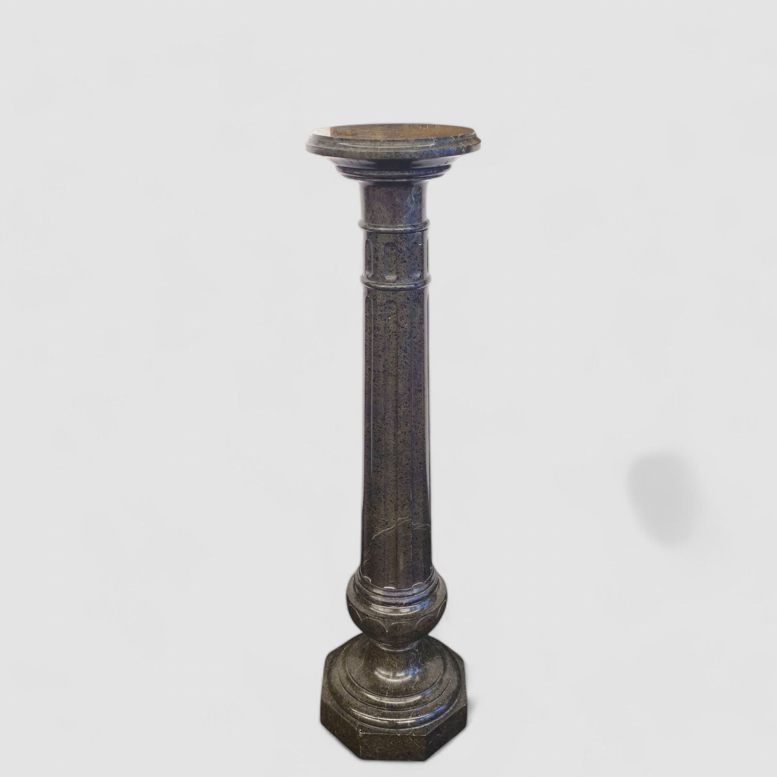 19th Century Continental Classic Green Marble Pedestal (1 of 5)