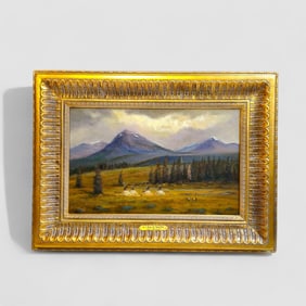 Bill Mittag (1935, Arizona) Oil "A World of Their Own"