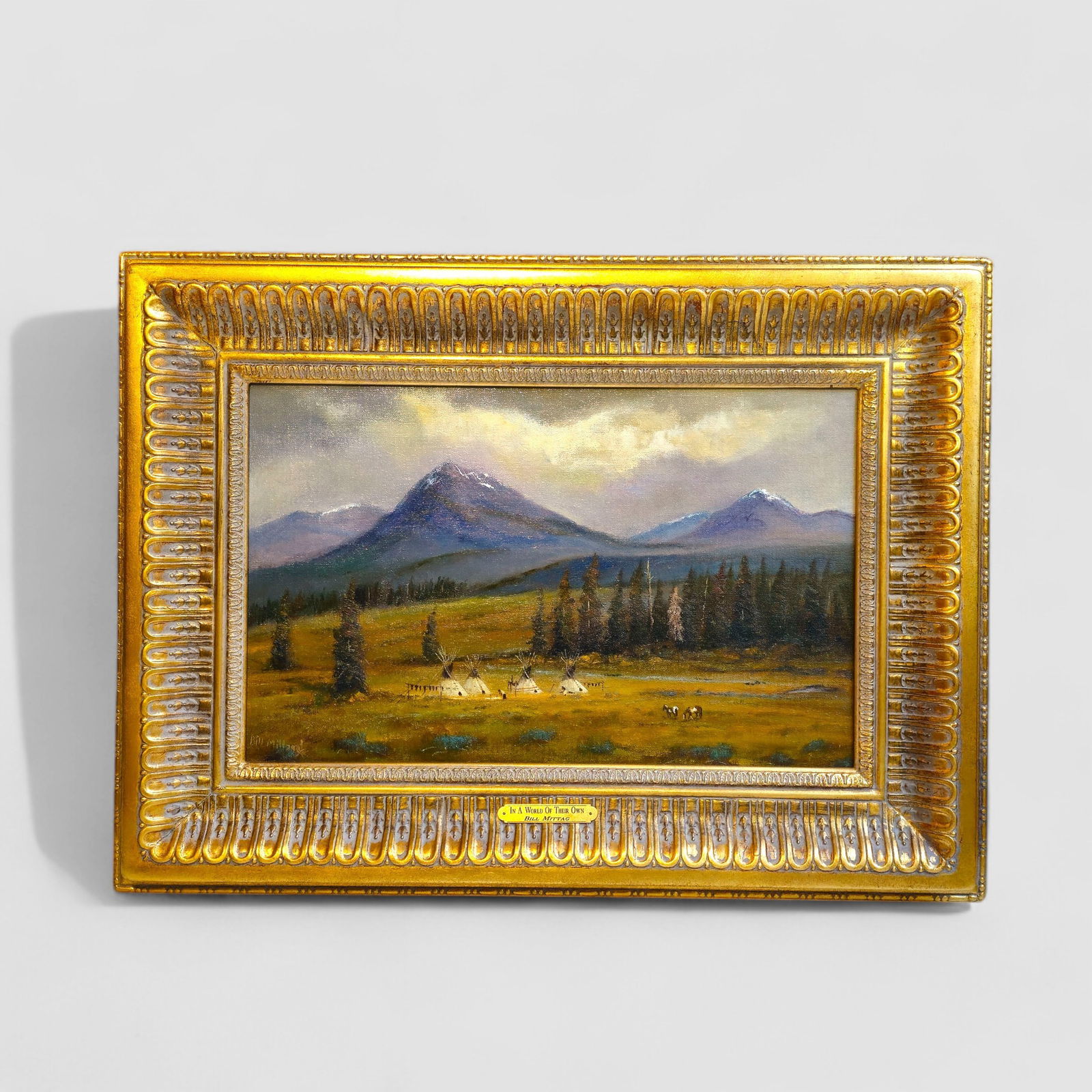 Bill Mittag (1935, Arizona) Oil "A World of Their Own" (1 of 7)