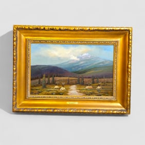 Bill Mittag (1935, Arizona) Oil "The Way It Was"