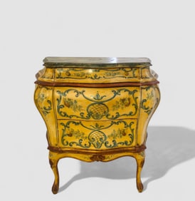 Italian Polychromed Bombe Stand