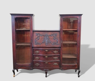 Mahogany Double Side by Side Secretary Desk