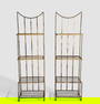 Unusual Four Tier Gold Metal Plant Stands