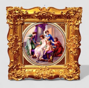 Royal Vienna Porcelain Plaque Mythological Figural Scene