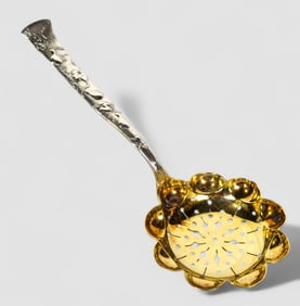 Tiffany & Co. Sterling "Gourd Vine" Gold Wash Bon Bon Spoon