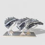 Daum "Grand Prix" French Crystal & Polished Aluminum Sculpture