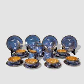 Takito Lusterware Porcelain Breakfast Set