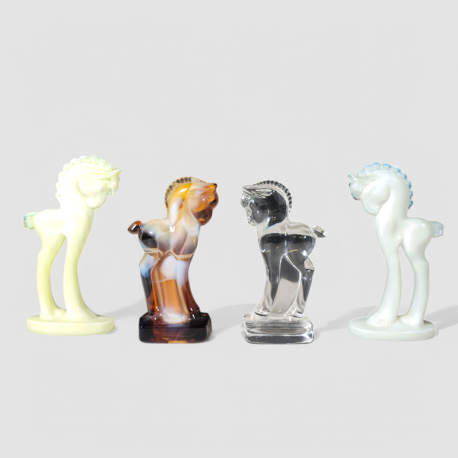 Mosser Imperial Heisey Grecian Pony Figurines/ Paperweights (1 of 6)