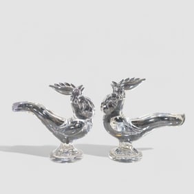 New Martinsville Viking Glass Rooster Figurine