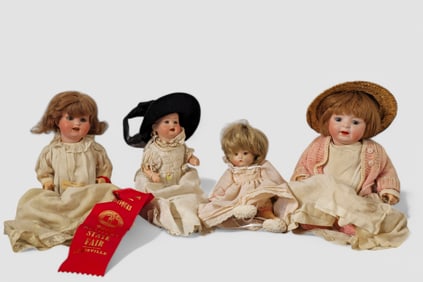 Assembled Antique Bisque Dolls