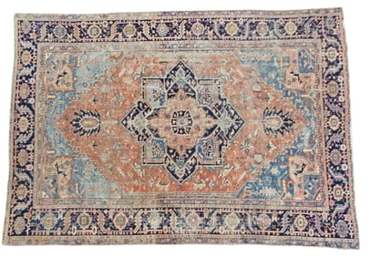 Antique Heriz Persian Area Rug