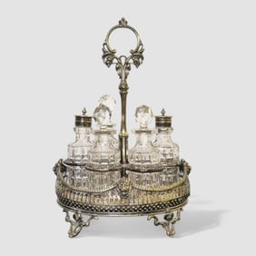 19th Century Silver Cruet Set
