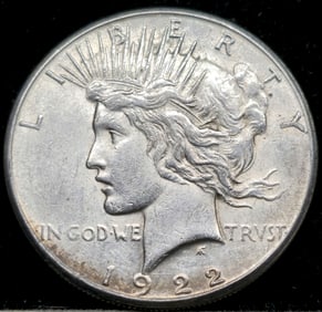 1922-S Peace Silver Dollar Toned
