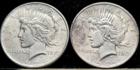 1924 Peace Silver Dollars