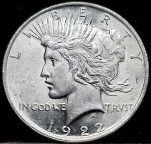 1922 Peace Silver Dollar Full Luster GEM