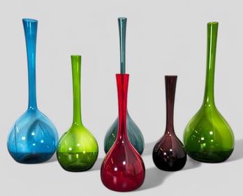 Arthur Percy Assembled Blown Glass Vases