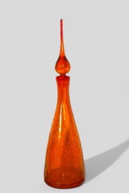 Blenko Orange Decanter