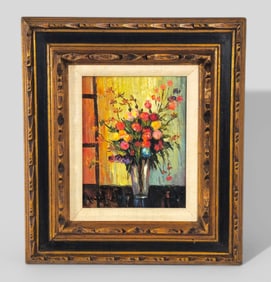 Robert Cipriani (1939-2014)(USA) Oil, Floral Broque