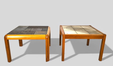 Poul Poulsen Tile and Slate Top Occasional Tables