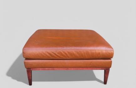 California Designer Leather Oversized Ottoman