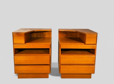 Scan Coll Danish Teak Nightstands
