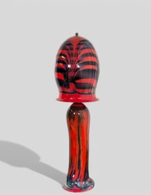 Kim Newcomb Art Glass Table Lamp