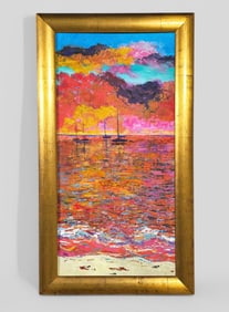 MHR, Oil Coastal Sunset Scene