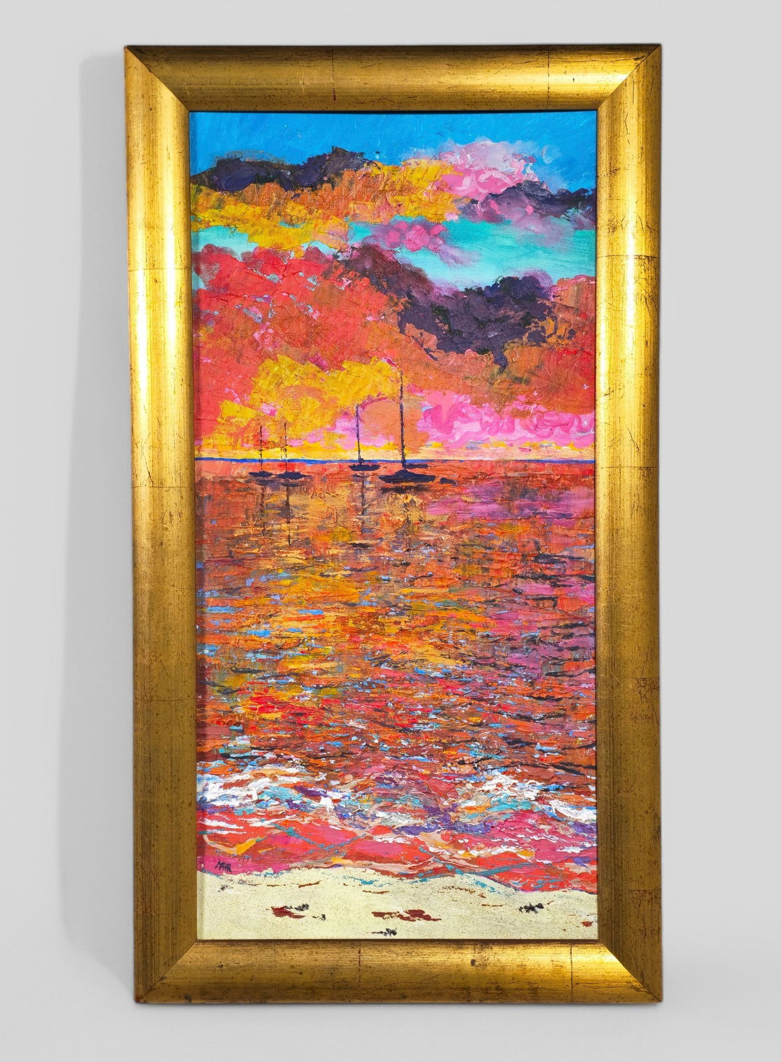 MHR, Oil Coastal Sunset Scene (1 of 8)