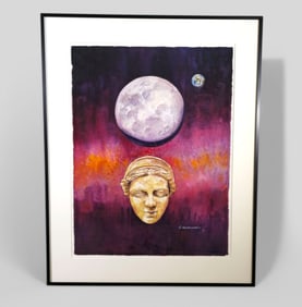Sam Hollingsworth (21st Century, Kentucky) Watercolor "Selene"