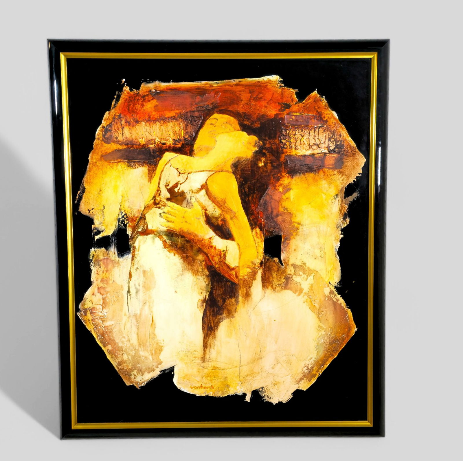 Hans Van Horck (B-1952, Netherlands, Holland) Oil, Surrealist Couple (1 of 8)