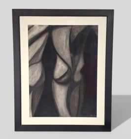 Kyrie Owen (20th/21st Century, USA) Charcoal Nude