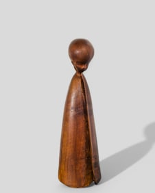 MCM Signed Walnut Sculpture