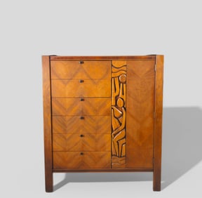 United MCM Tiki Chest/ Dresser