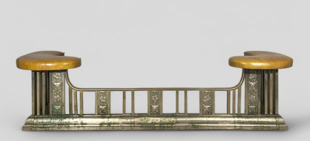 Rare Art Deco Fireside Bench