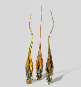 Victor Chiarizia "Swan Neck Altos" Blown Glass Vases