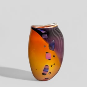 Signed Art Glass Vase